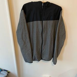 Black and Grey Under Armor Zip Up Hoodie 2XL
